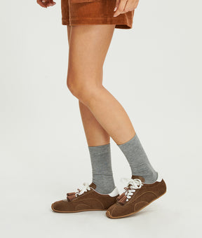 Spring-Lock Tassel Bow - Brown