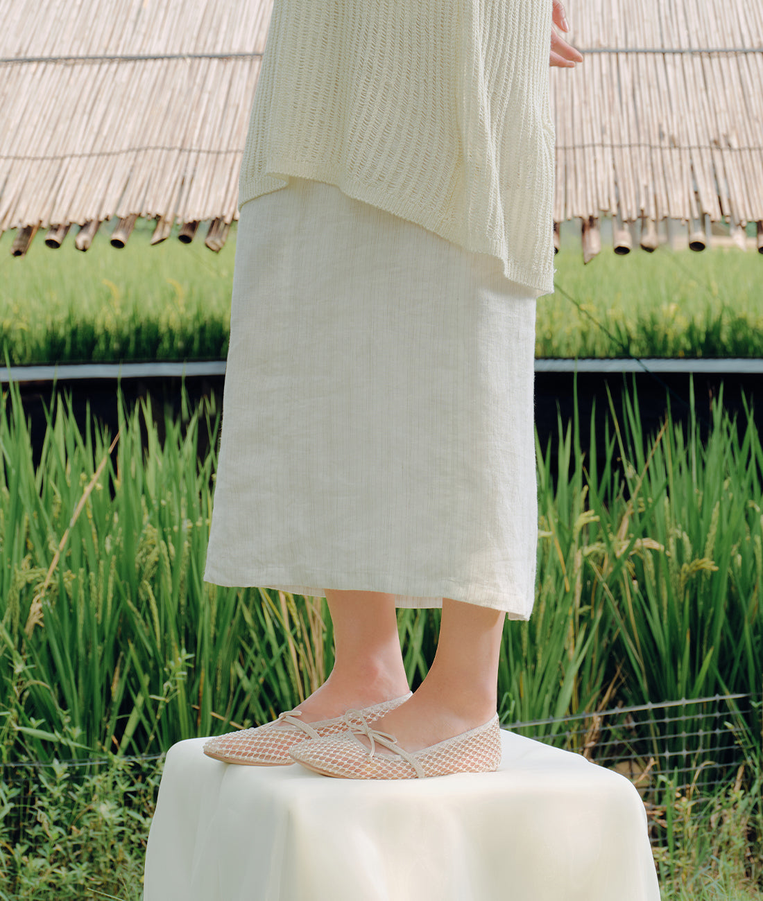 7or9 - Pearl Tulle Flat - Flats&Loafers