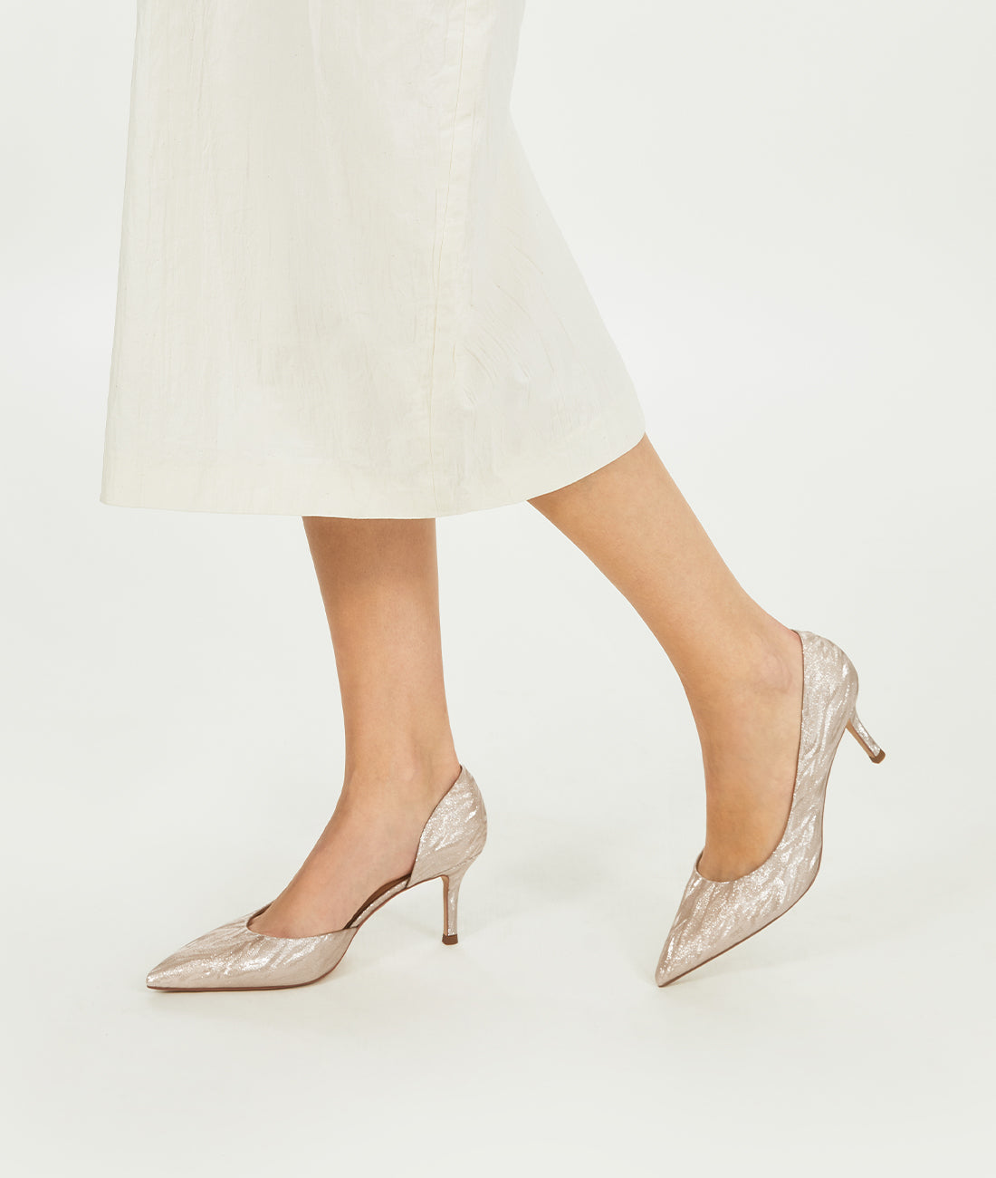 7or9 - White Butterfly Shell - Pumps