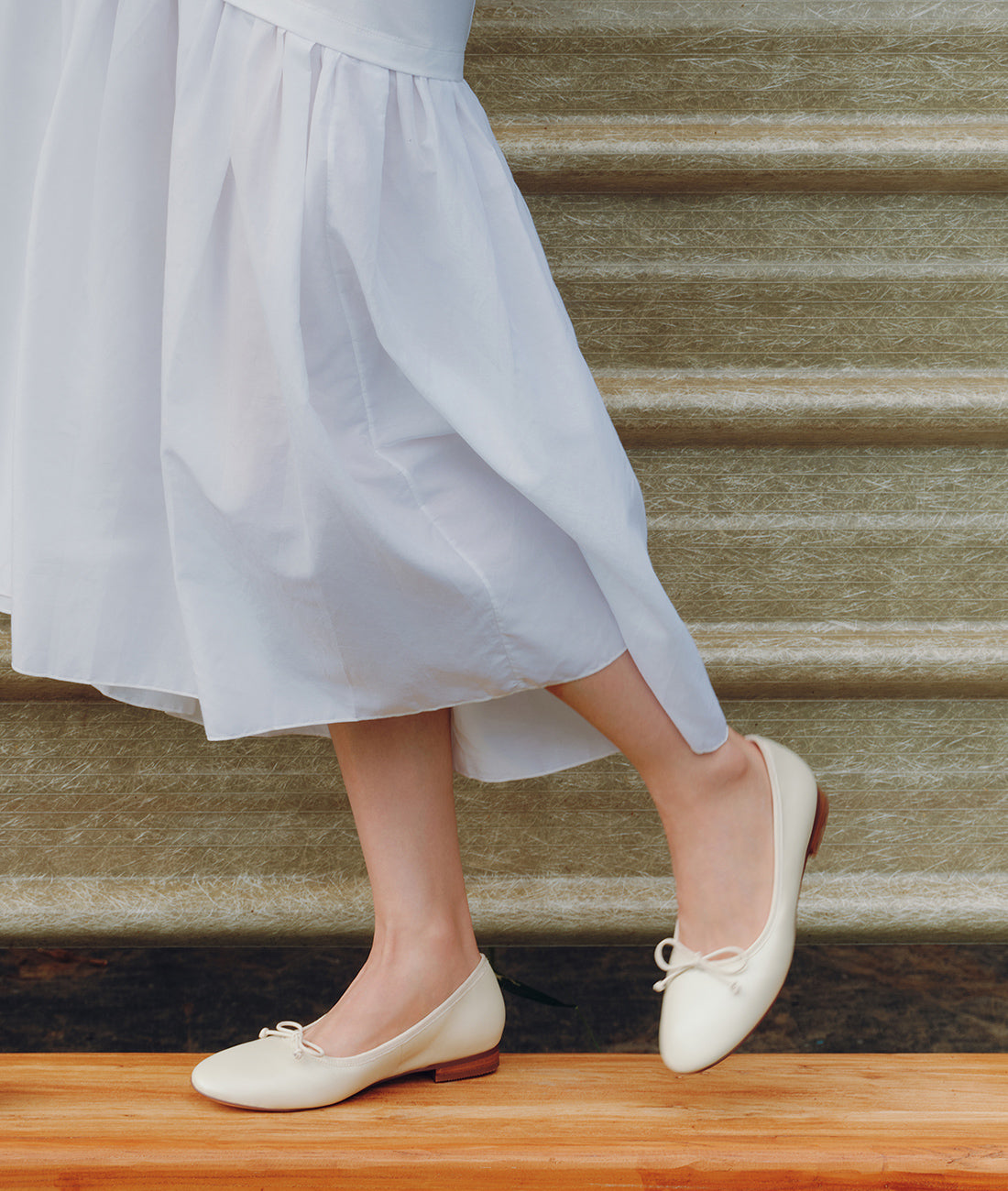 7or9 - Vanilla Canele Ballet Flat - Flats&Loafers