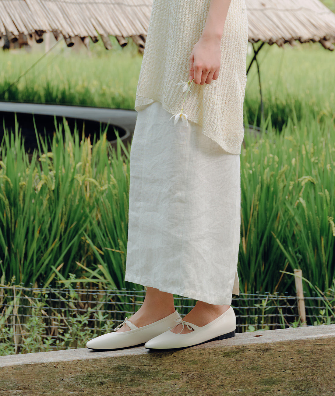 7or9 - White Gnocchi Mary Jane - Flats&Loafers