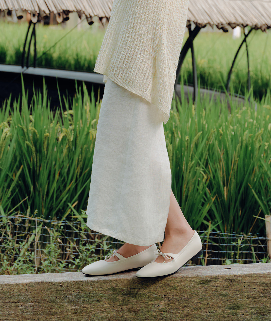7or9 - White Gnocchi Mary Jane - Flats&Loafers