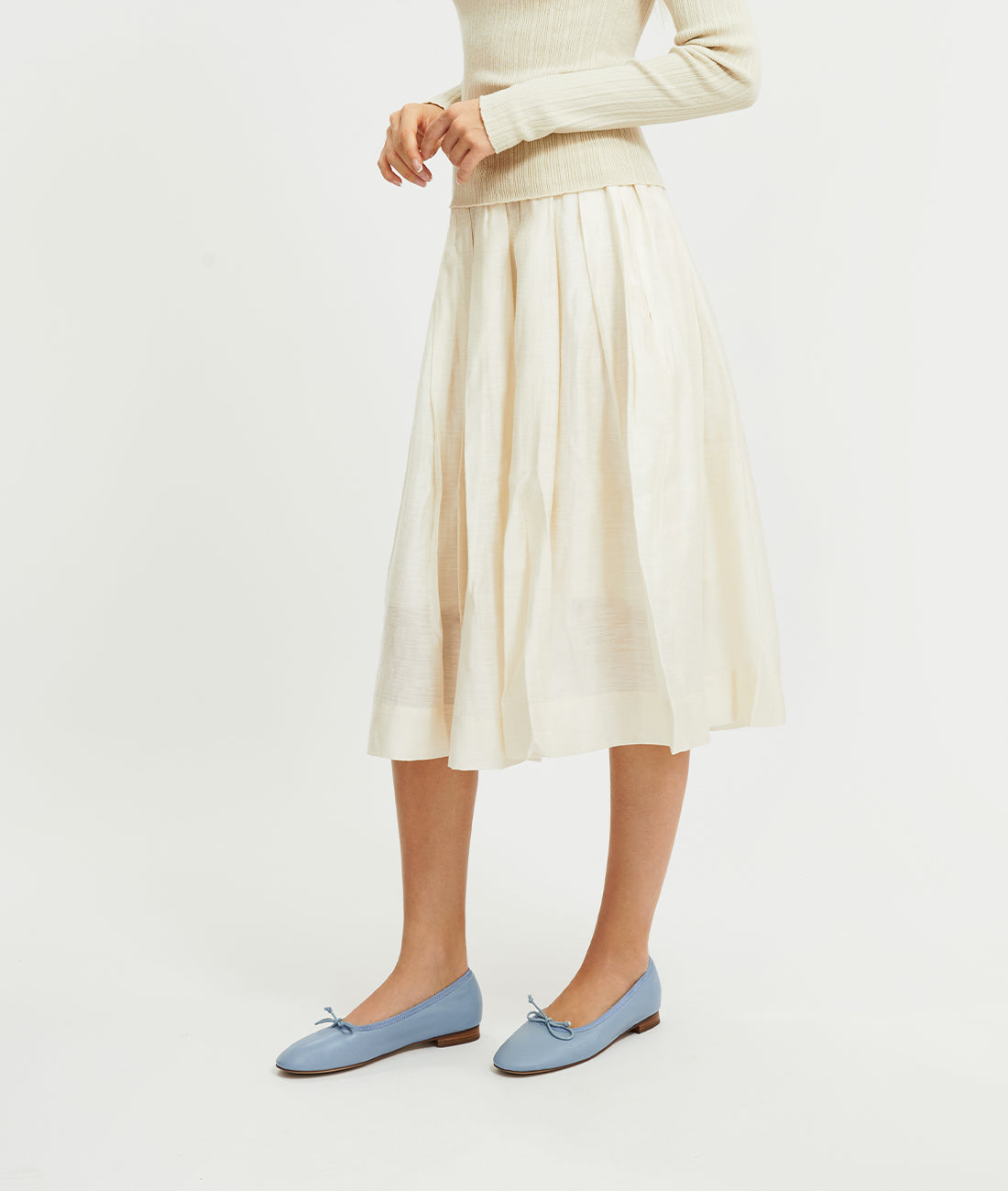 Sea Salt Canele Ballet Flat