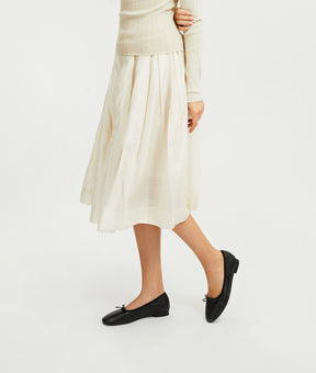 Dark Canele Ballet Flat