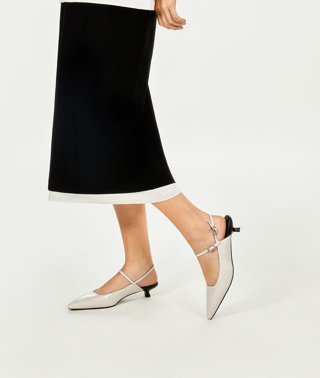 7or9 - Ivory Pearl - Slingbacks