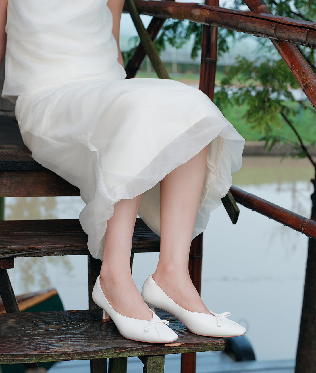 7or9 - Ivory Macaron Pump - Pumps