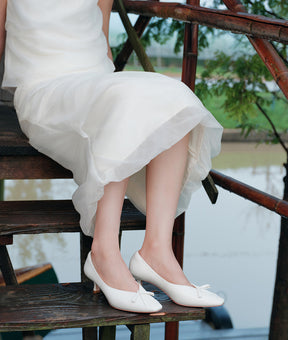 Ivory Macaron Pump