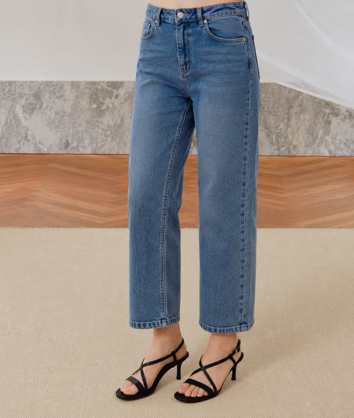 Black Velvet Sandal