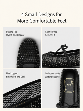 Midnight Tulle Flat