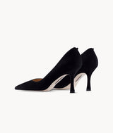 Black  close toed point toe heels