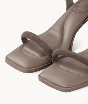 7or9 5cm Sofas one-strap Sandals -Shea Butter Sandals 7or9 -Grey