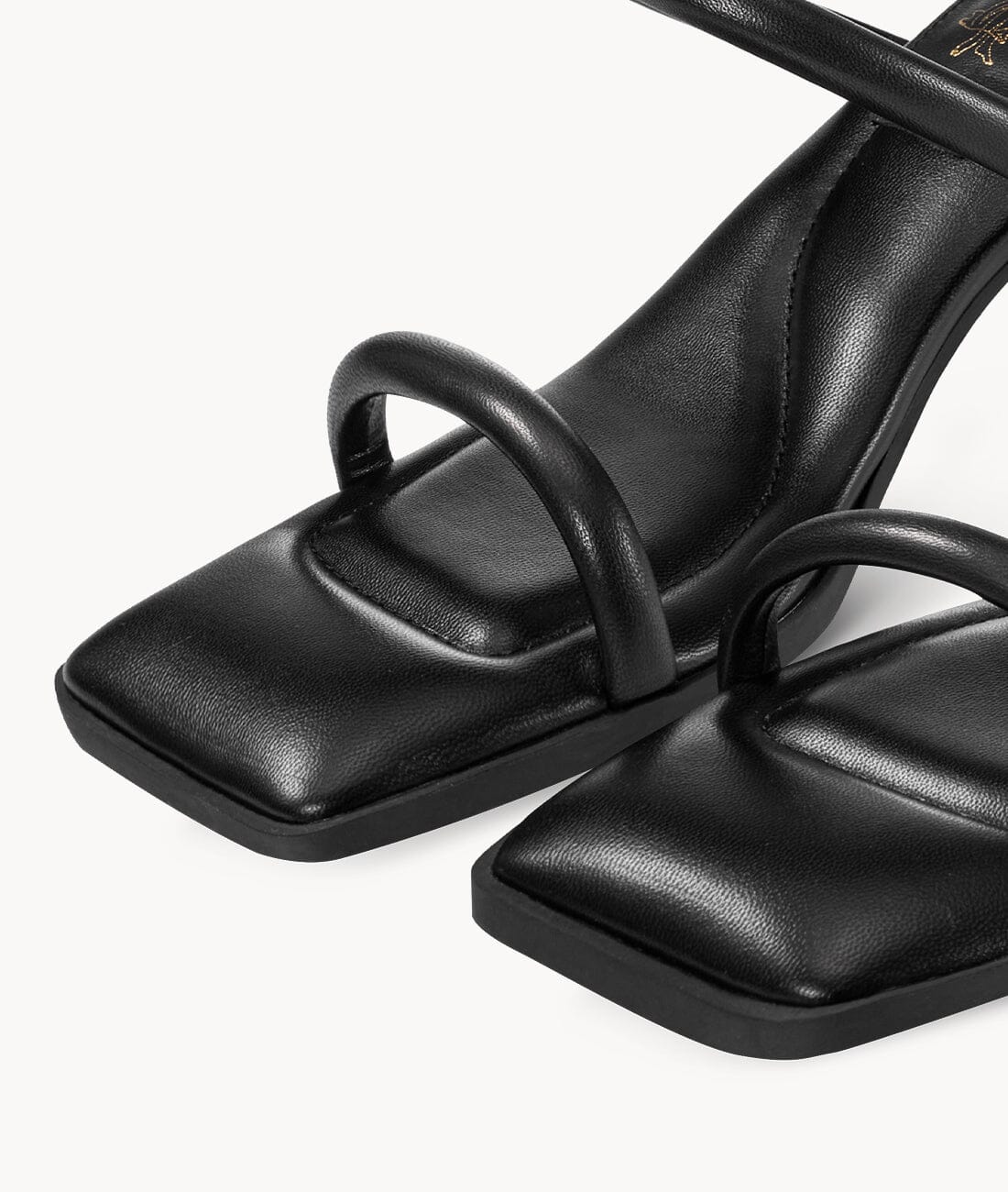 Black womens leather sandals