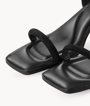 7or9 5cm Sofas one-strap Sandals - Rye Bread Sandals 7or9 -Black
