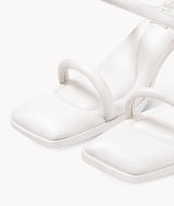 7or9 5cm White Sofas one-strap Sandals -Sandalwood 7or9 