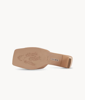 7or9 5cm Brown classic Sofas slides- Bagel Sandals 7or9 