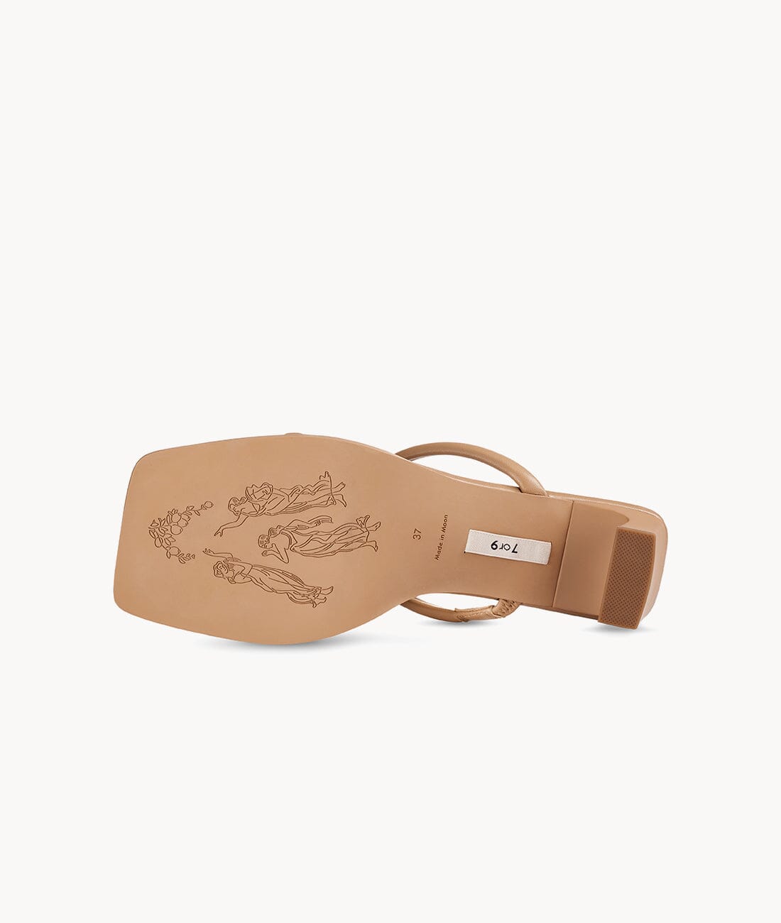 Brown womens leather sandals